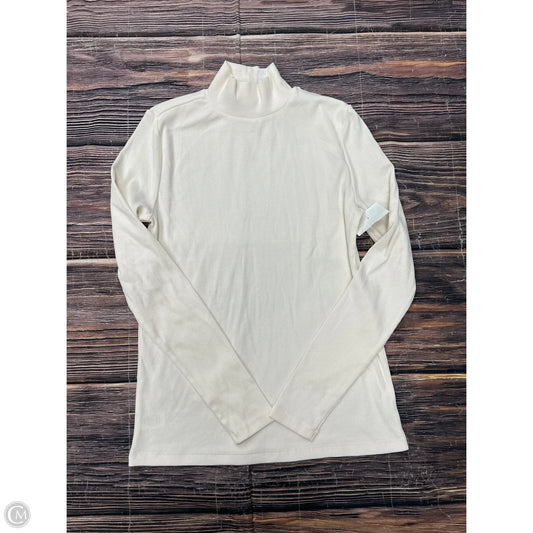 Top Long Sleeve By Loft In Cream, Size: M