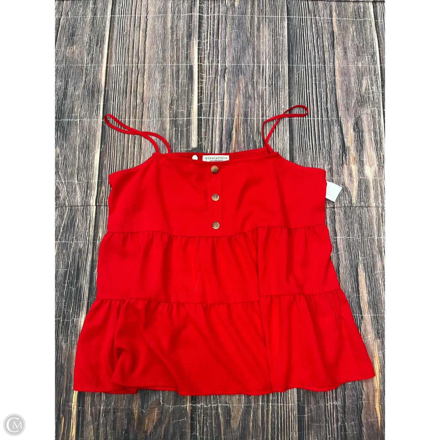 Tank Top By Paper Crane In Red, Size: M