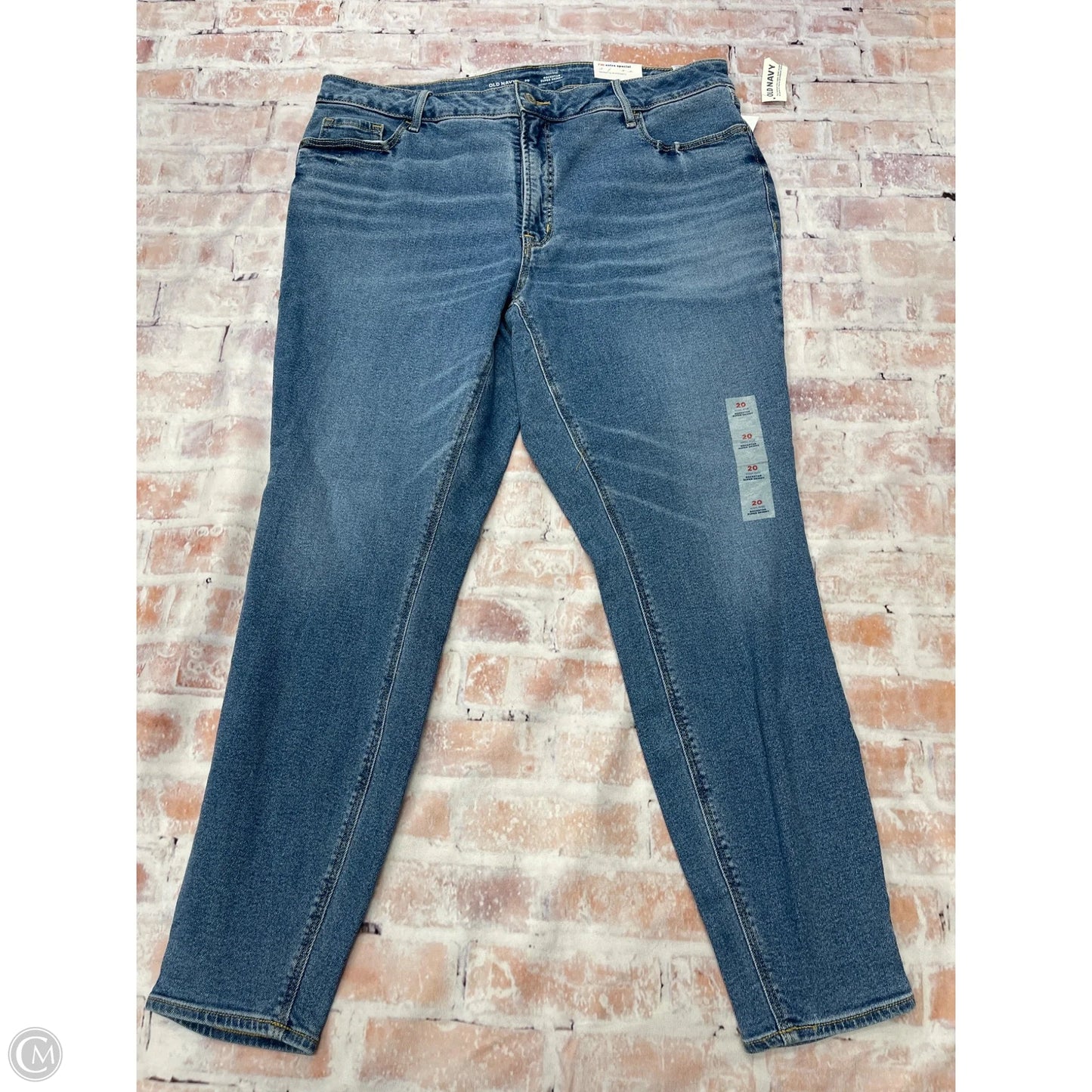Jeans Skinny By Old Navy In Blue Denim, Size: 20