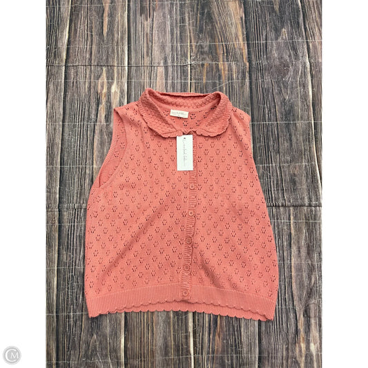 Cardigan By Clothes Mentor In Pink, Size: 3x