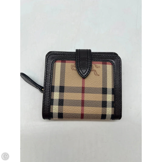 Wallet Luxury Designer By Burberry, Size: Medium