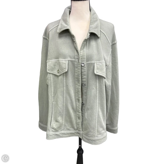 Jacket Shirt By Jane And Delancey In Green, Size: 2x