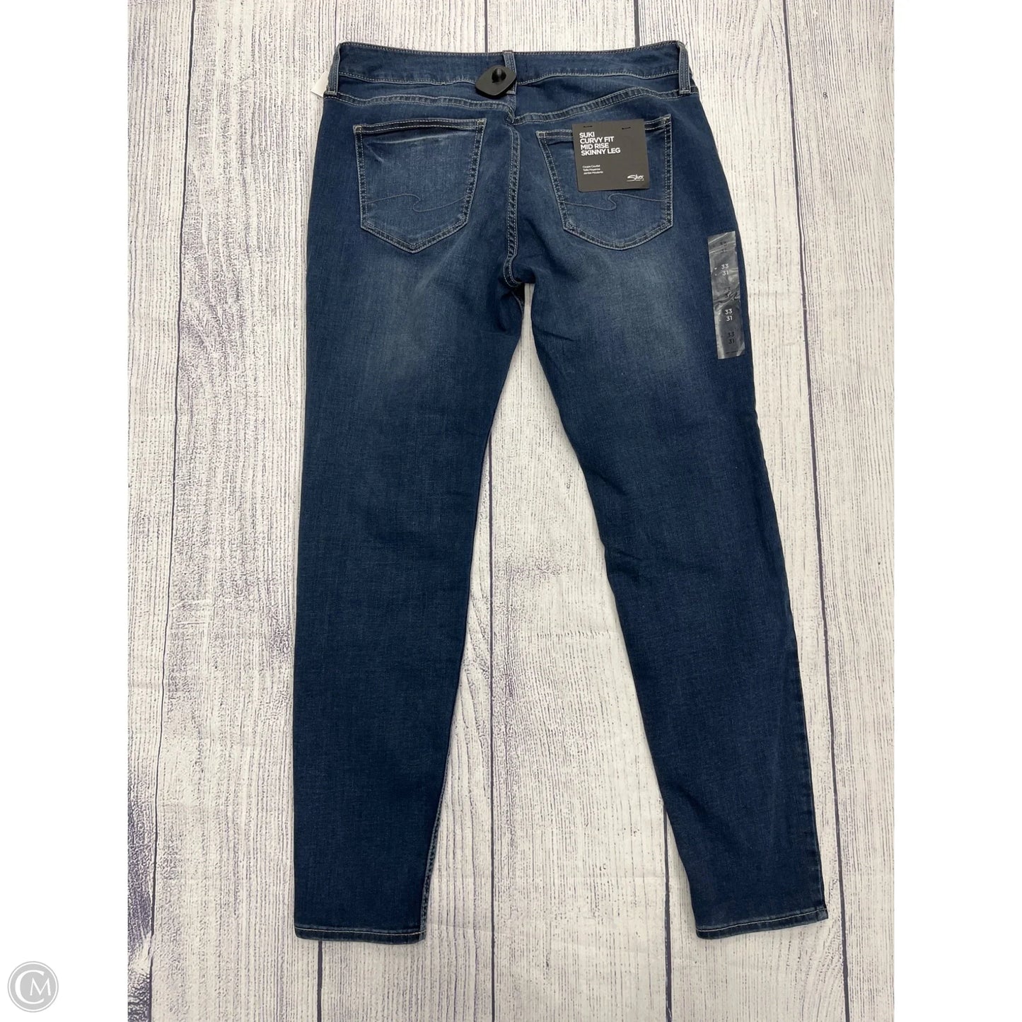 Jeans Straight By Silver In Blue Denim, Size: 16