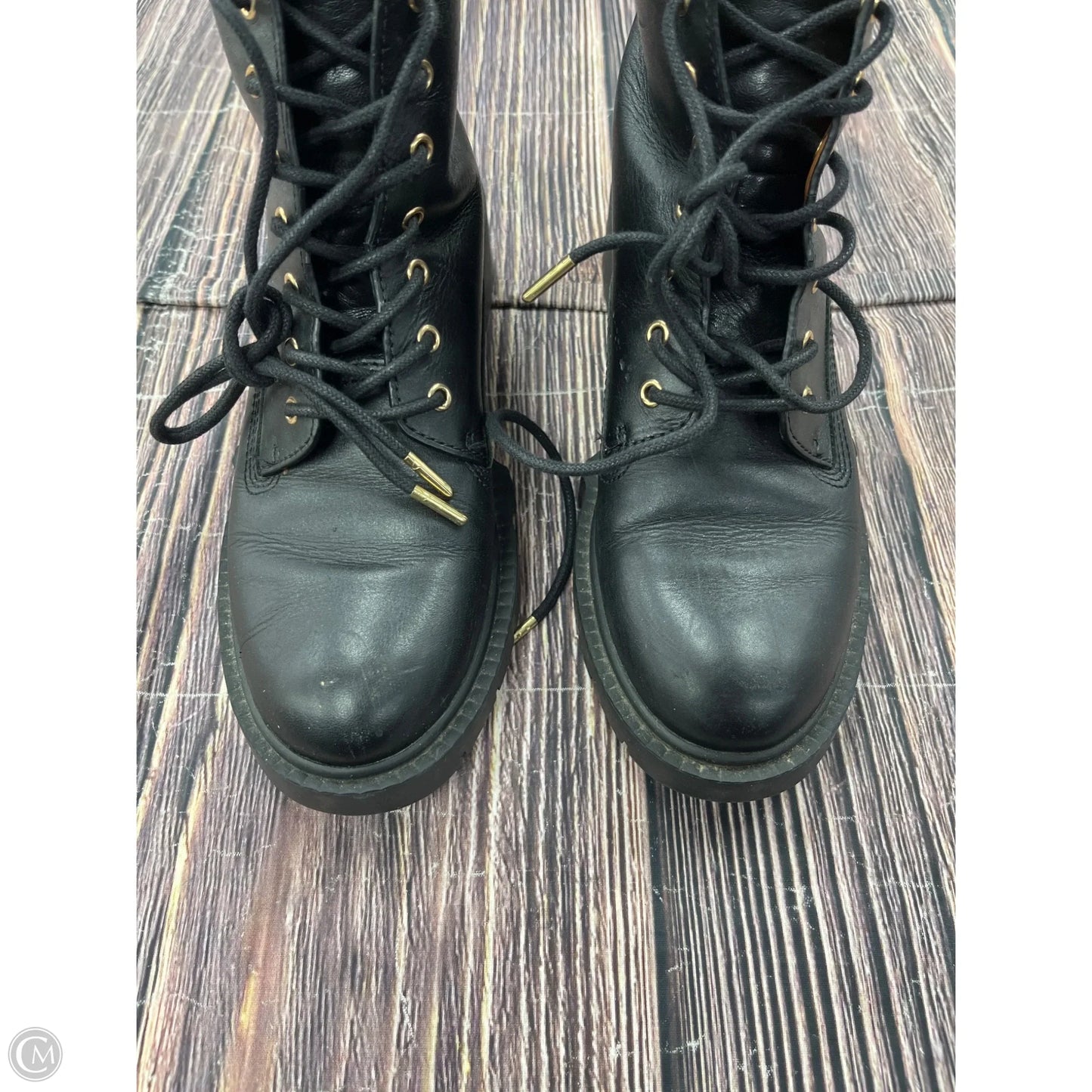 Boots Designer By Coach In Black, Size: 7