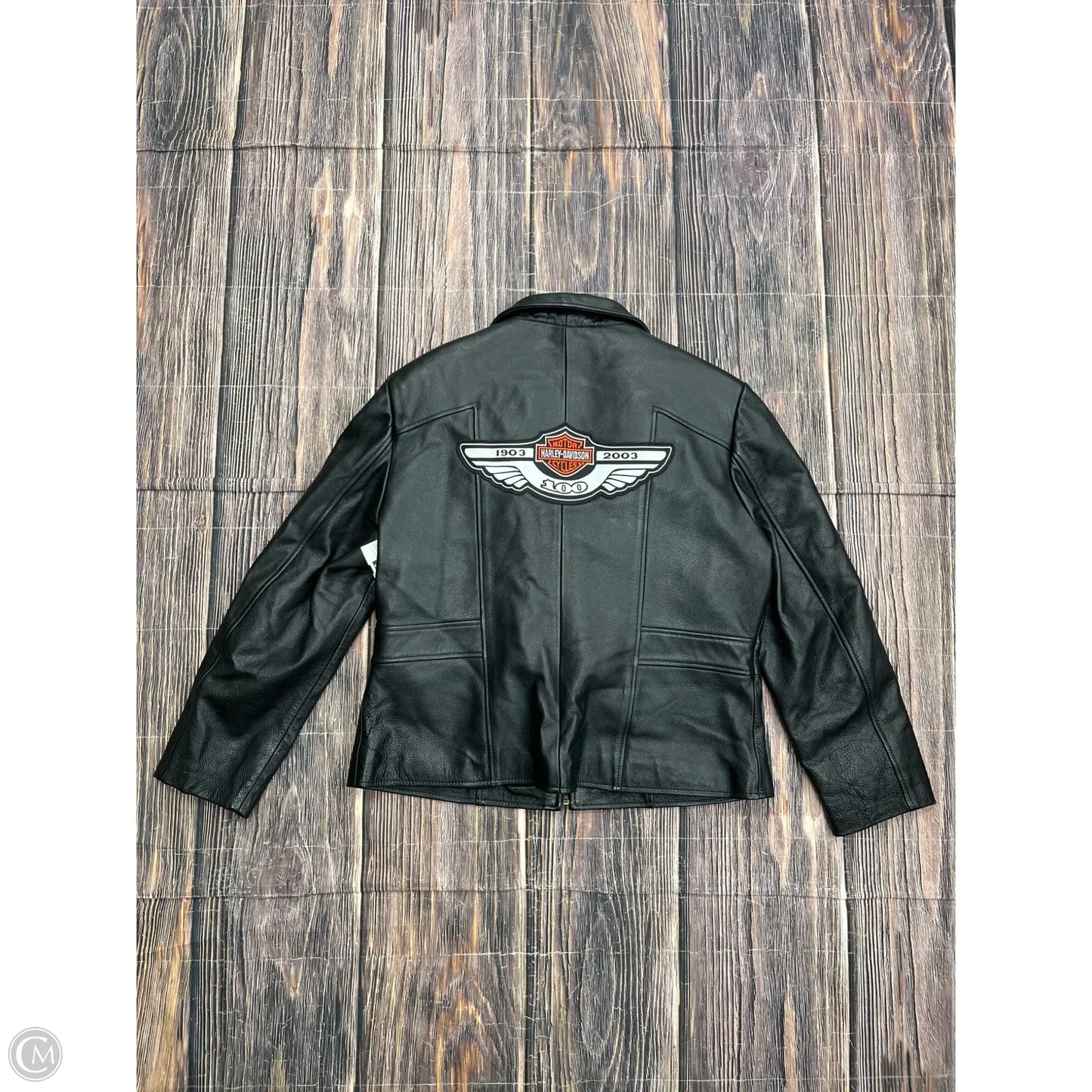 Jacket Leather By Harley Davidson In Black, Size: L
