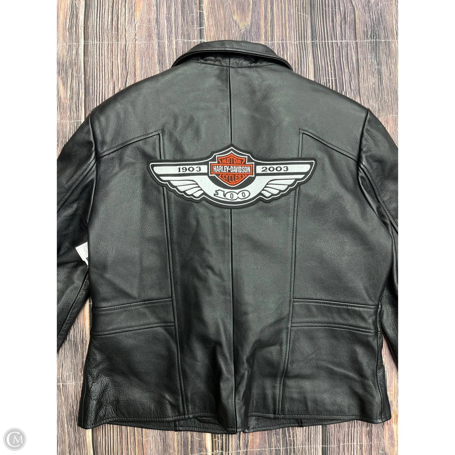 Jacket Leather By Harley Davidson In Black, Size: L