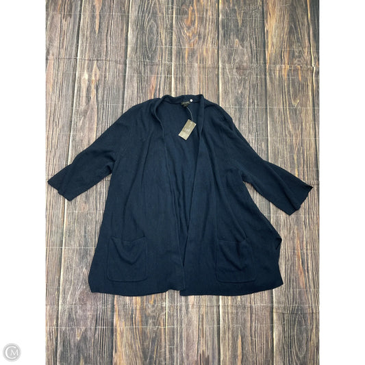 Sweater Cardigan By J. Jill In Navy, Size: 4x