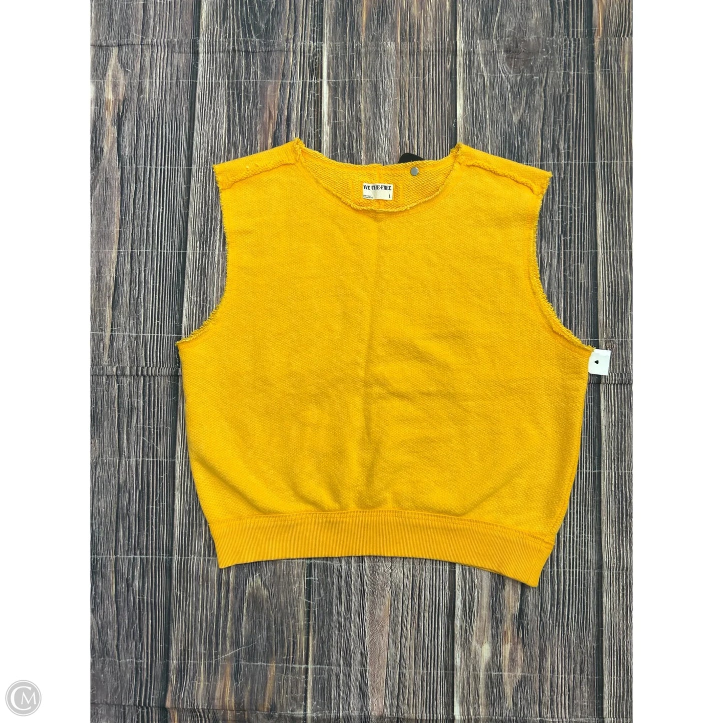 Top Sleeveless By We The Free In Yellow, Size: L