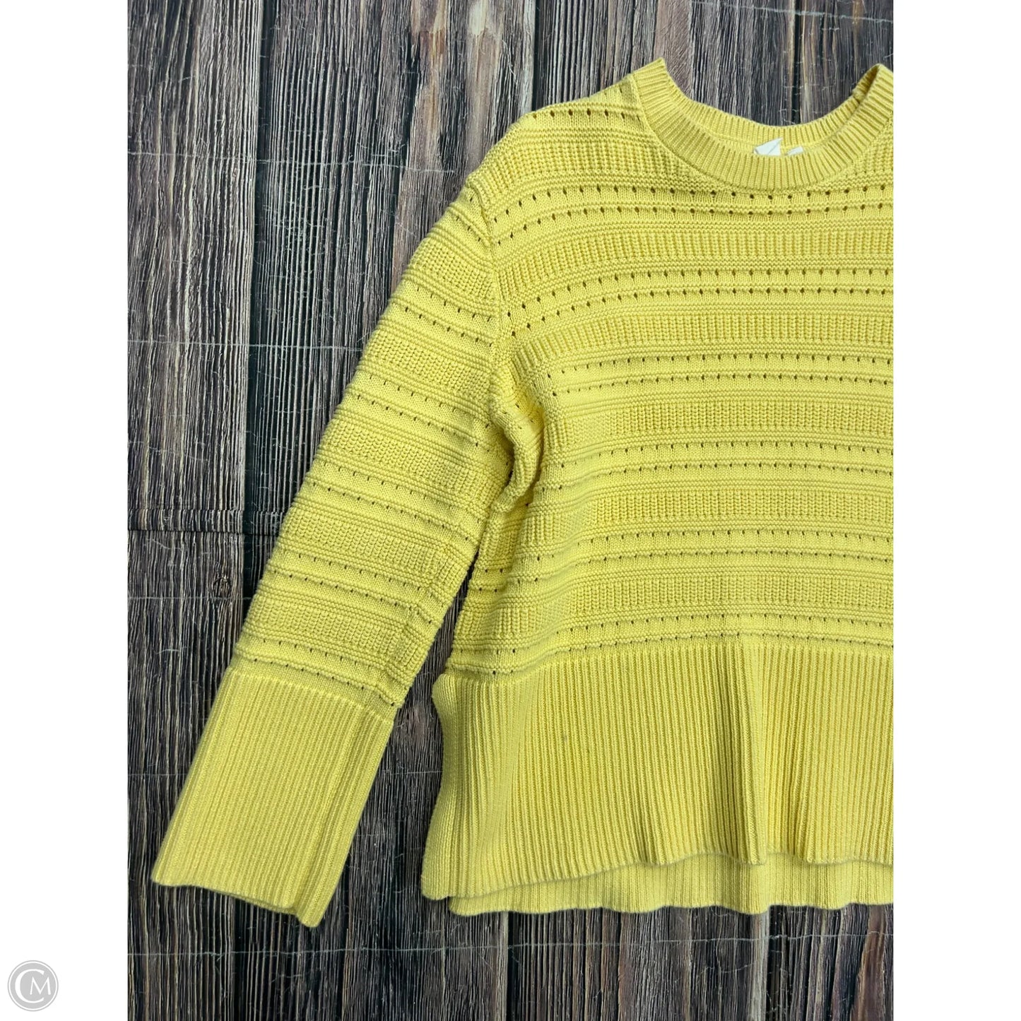 Sweater By Gap In Yellow, Size: S