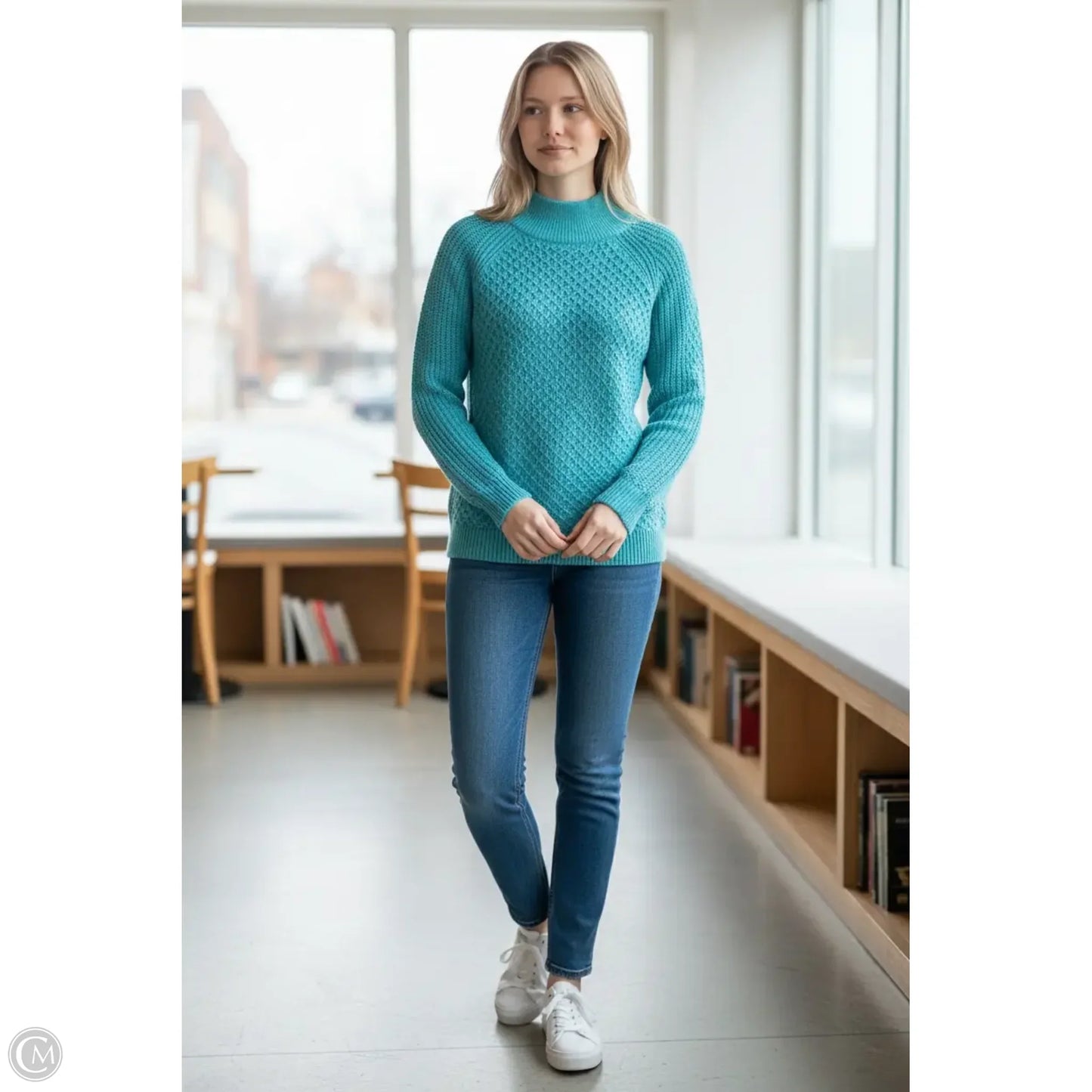 Sweater By Talbots In Blue, Size: S