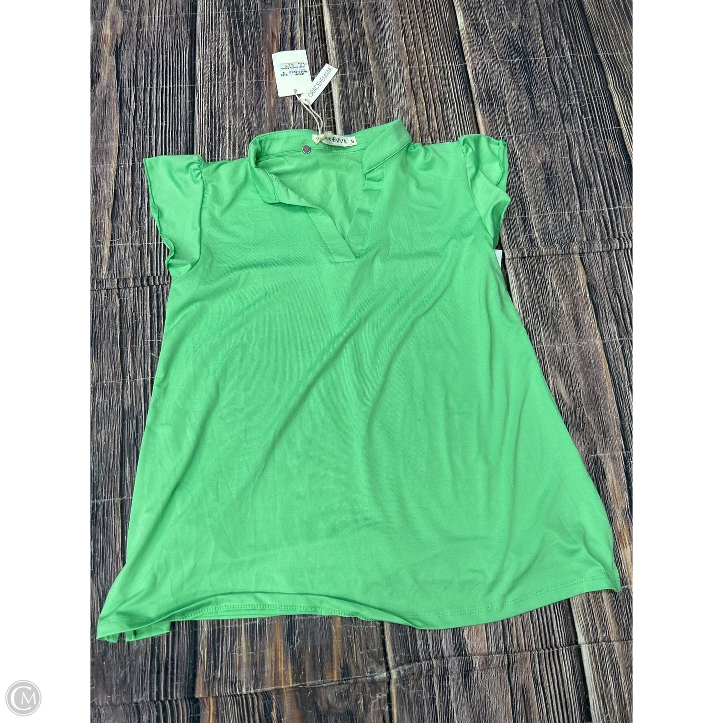 Top Short Sleeve By Clothes Mentor In Green, Size: S