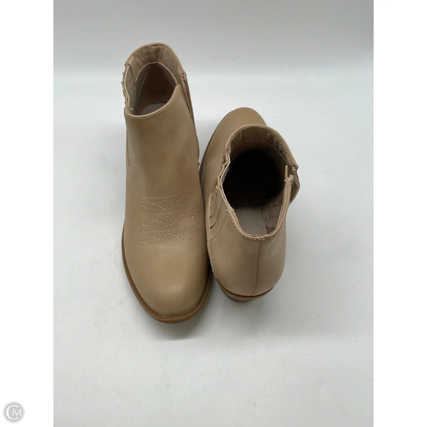 Boots Ankle Heels By Frye And Co In Tan, Size: 9