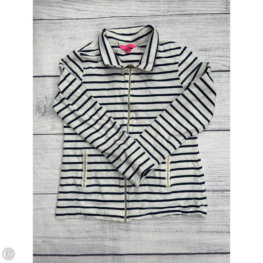 Sweatshirt Designer By Lilly Pulitzer In Blue & White, Size: M