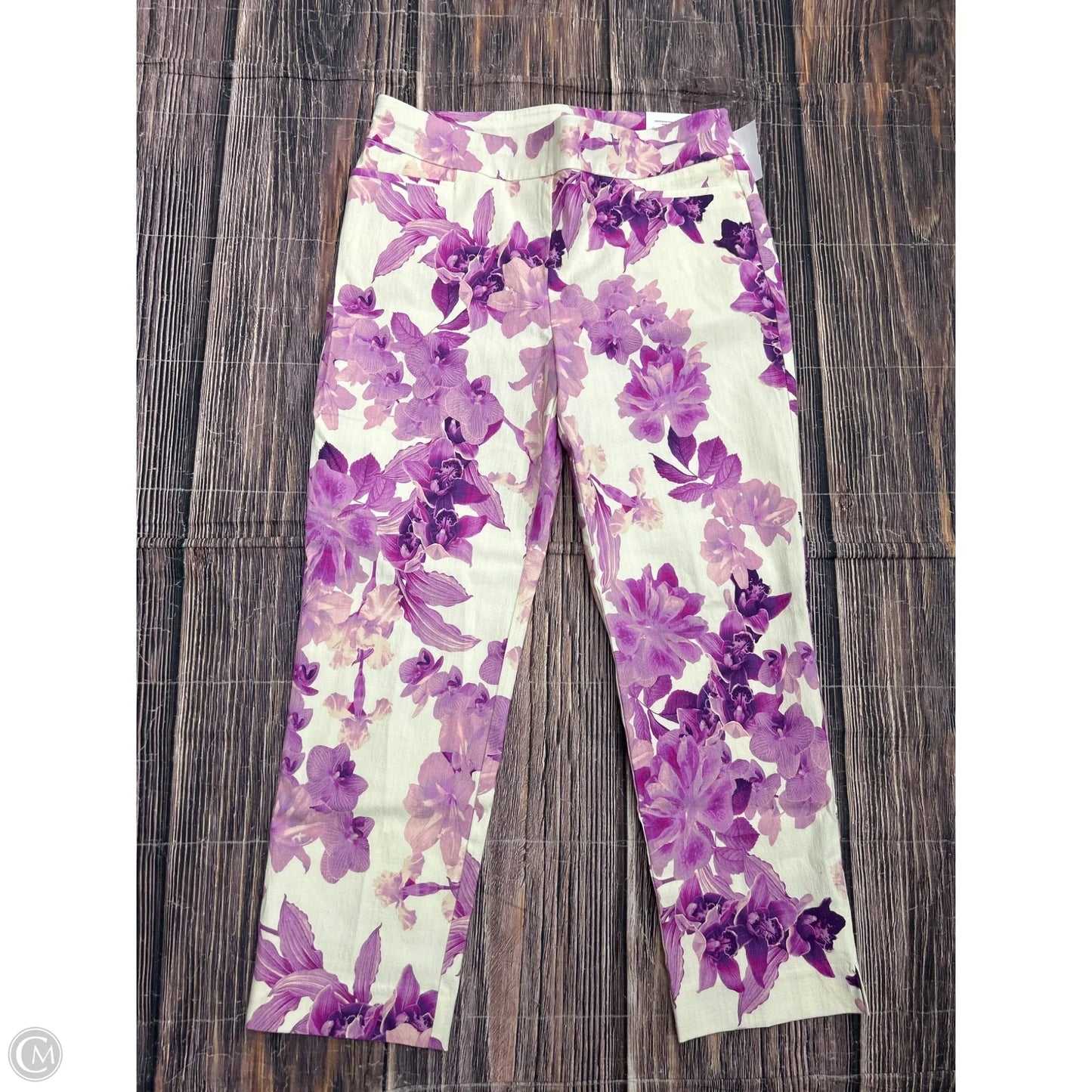 Pants Other By Chicos In Purple & White, Size: 4