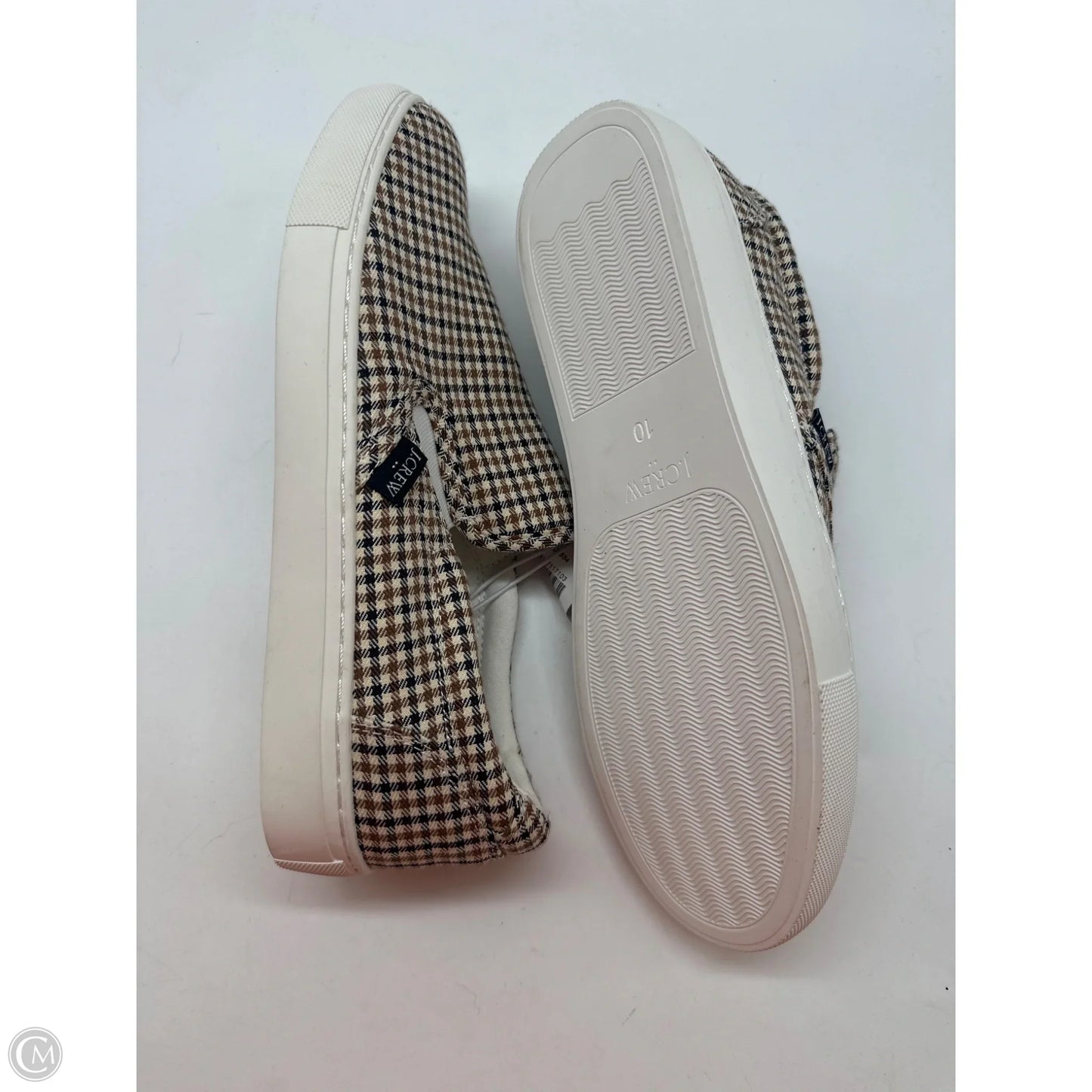 Shoes Athletic By J. Crew In Plaid Pattern, Size: 10