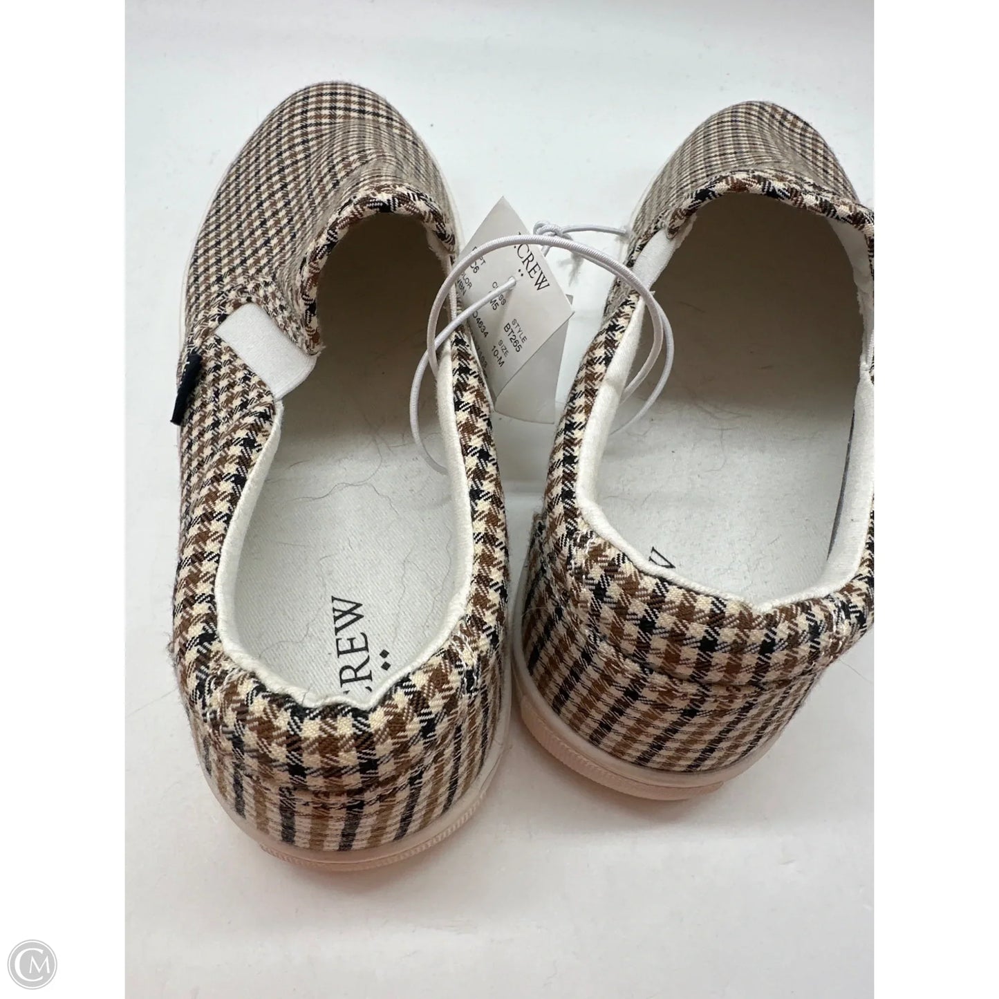 Shoes Athletic By J. Crew In Plaid Pattern, Size: 10