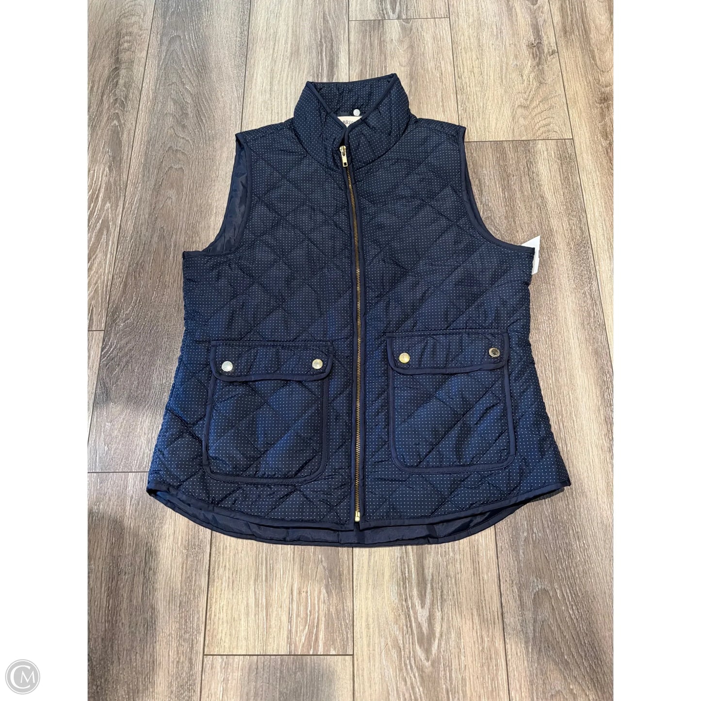 Vest Puffer & Quilted By Clothes Mentor In Navy, Size: M