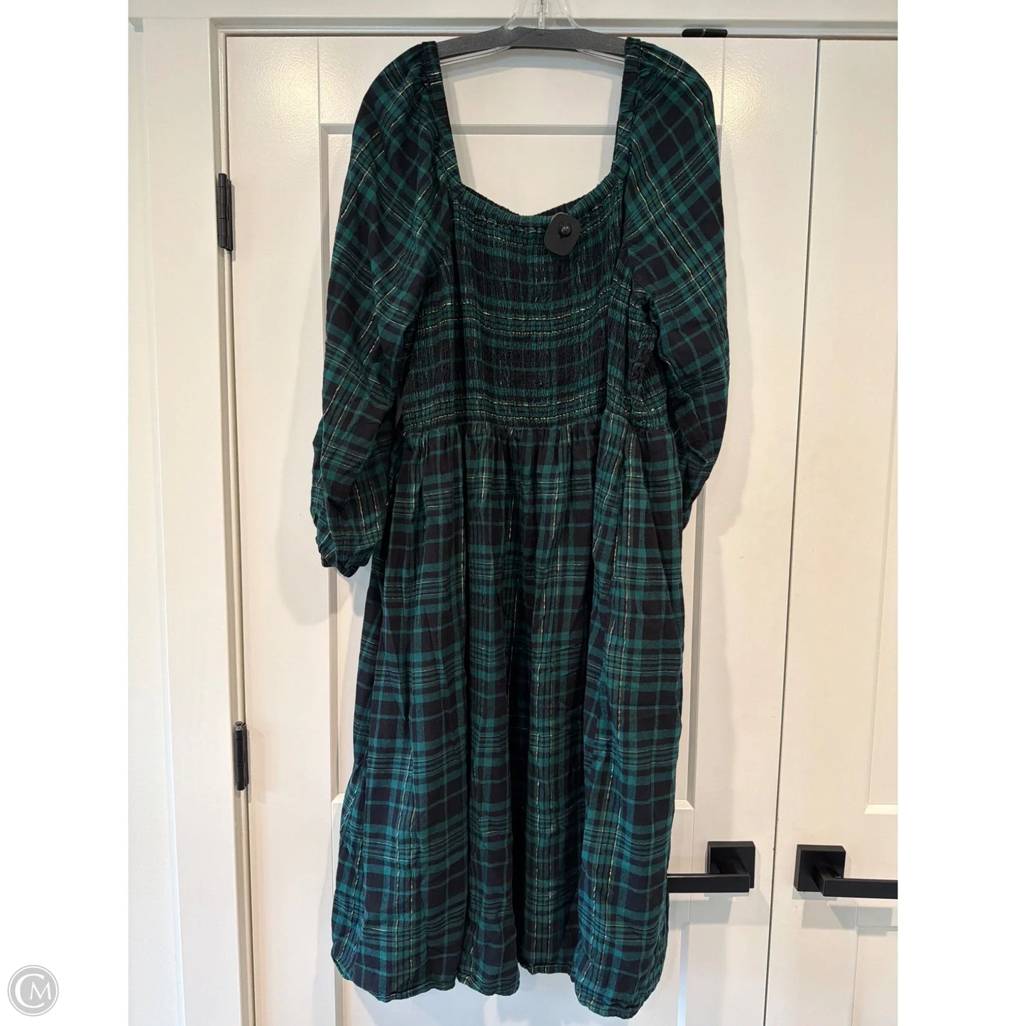 Dress Casual Short By Lane Bryant In Black & Green, Size: 3x