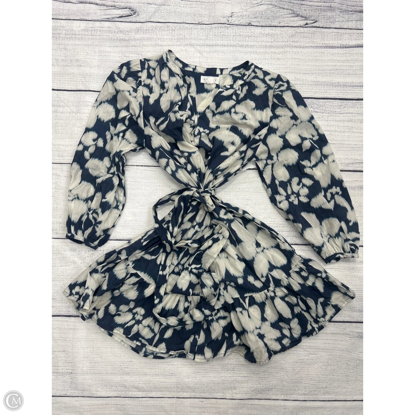 Dress Casual Short By Velvet In Blue, Size: M