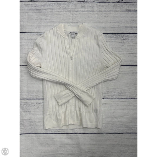 Athletic Jacket By Athleta In White, Size: M
