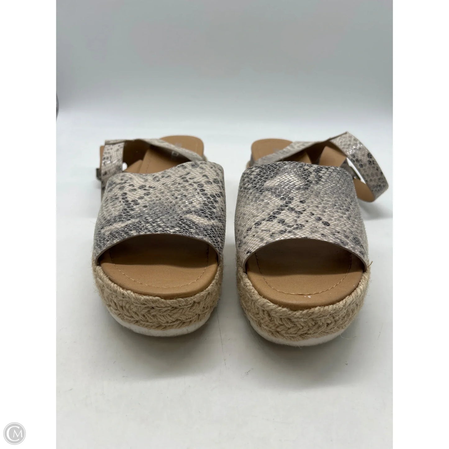 Sandals Heels Platform By Soda In Animal Print, Size: 10