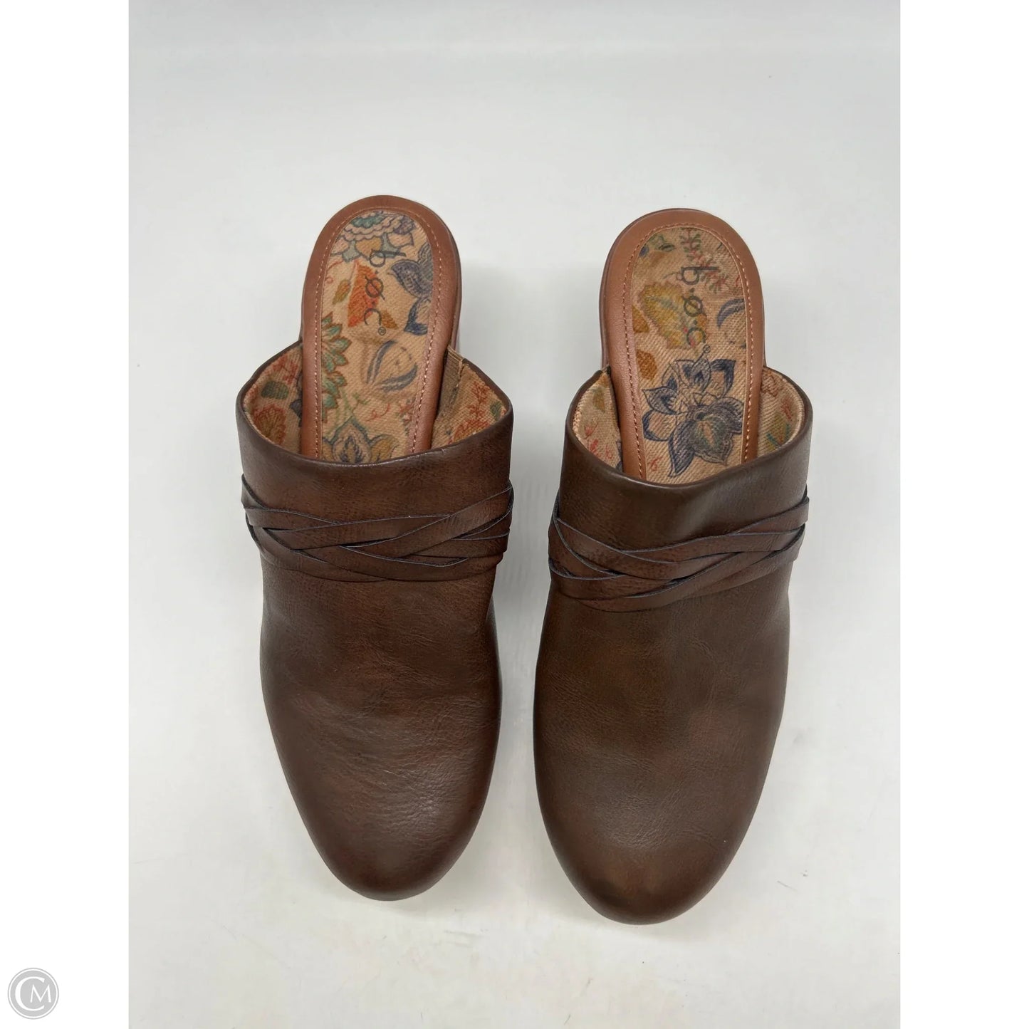 Sandals Heels Block By Boc In Brown, Size: 11