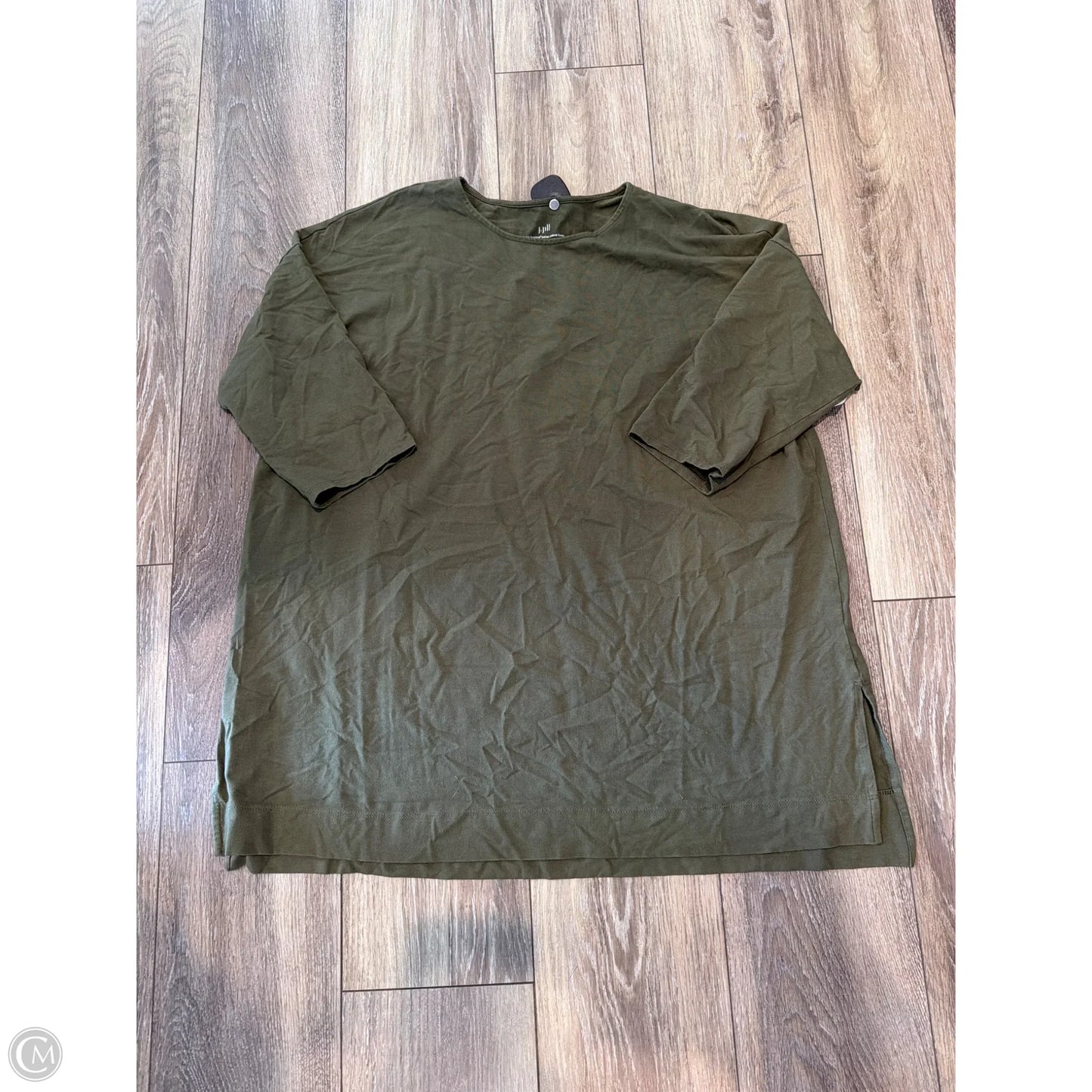 Top 3/4 Sleeve By J. Jill In Green, Size: Xl