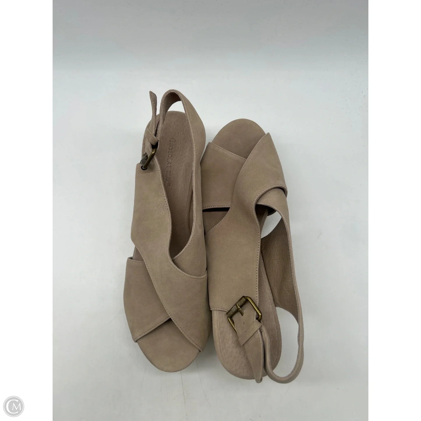 Sandals Heels Platform By Clothes Mentor In Brown, Size: 10
