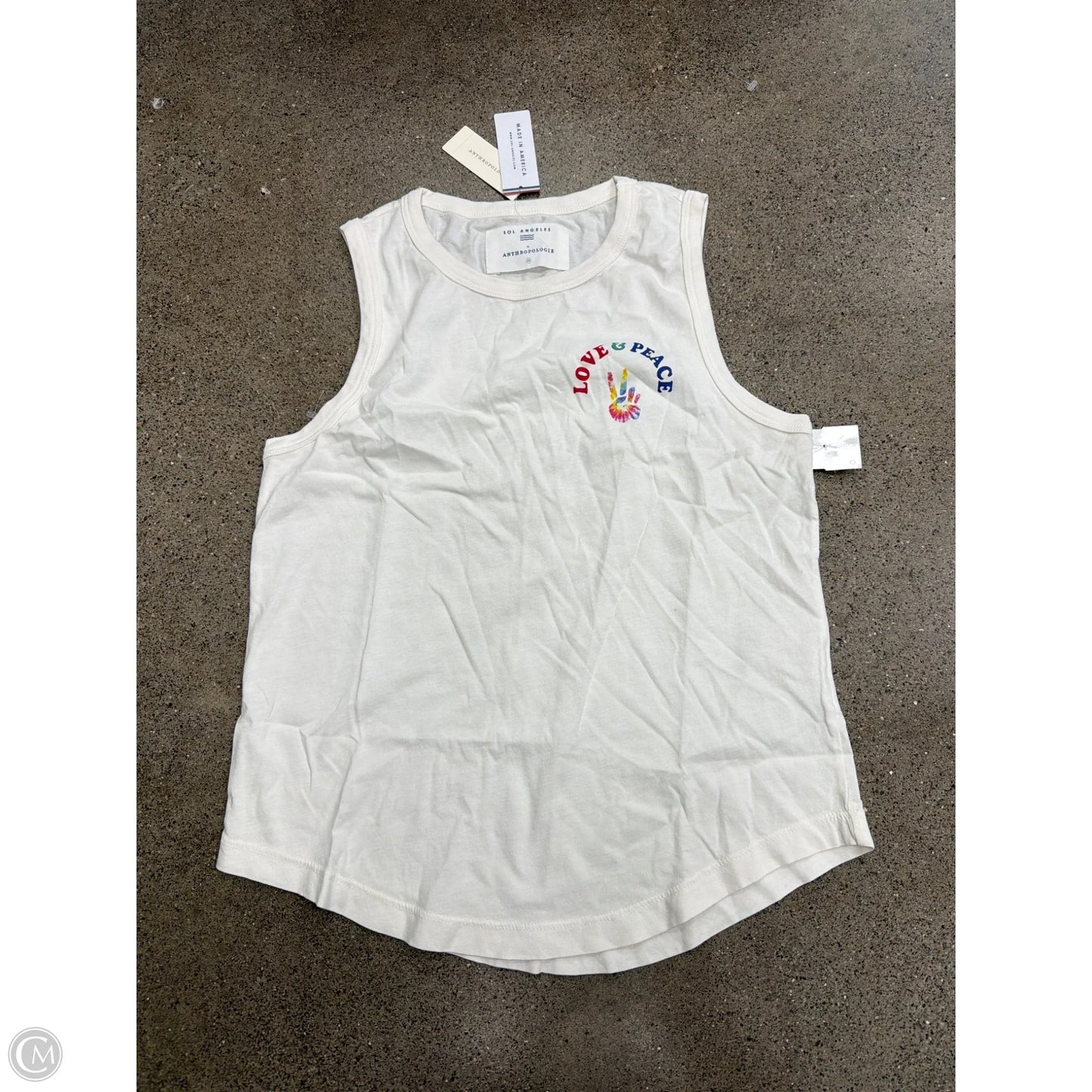 Tank Top By Anthropologie In White, Size: Xs