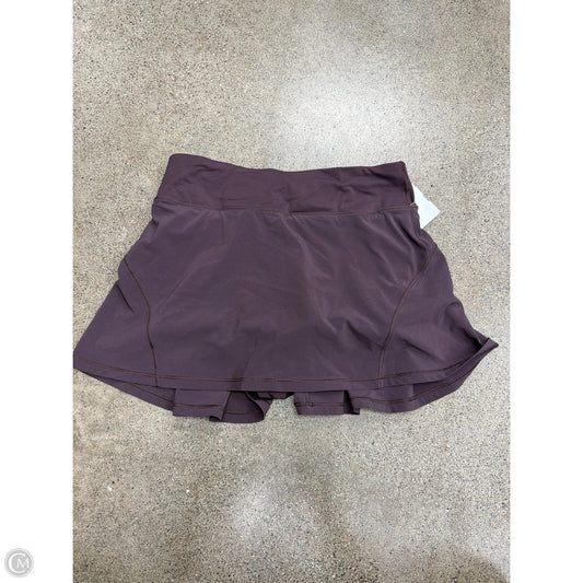 Athletic Skort By Lululemon In Purple, Size: 4
