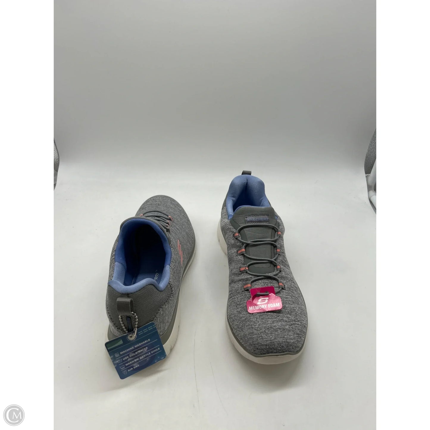 Shoes Athletic By Skechers In Grey, Size: 8.5