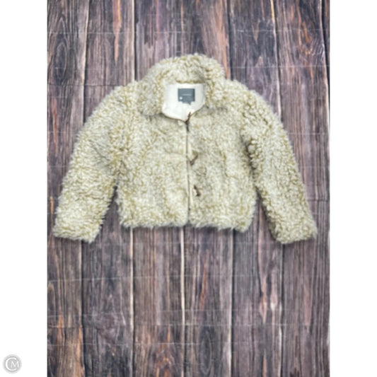 Coat Faux Fur & Sherpa By Anthropologie In Tan, Size: L