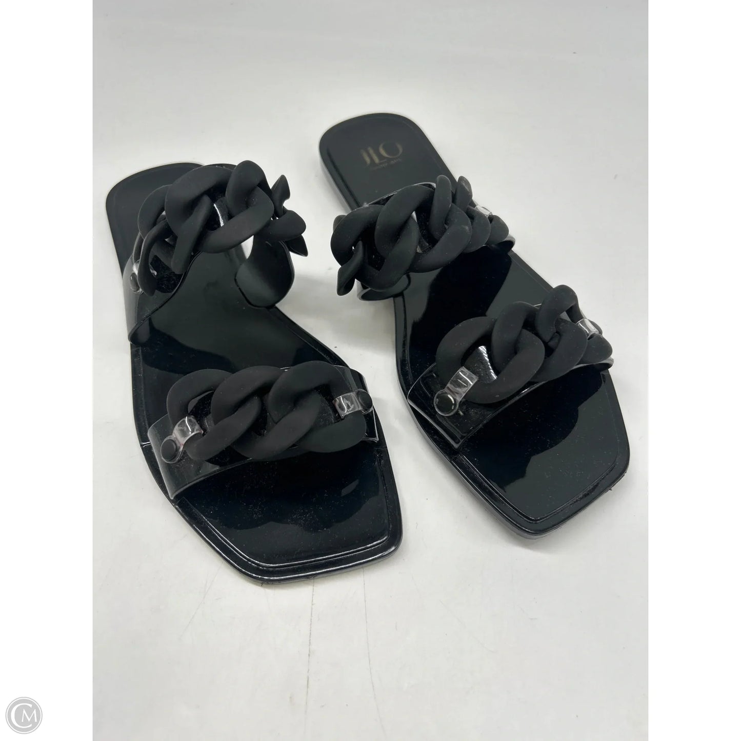 Sandals Flats By Jennifer Lopez In Black, Size: 8