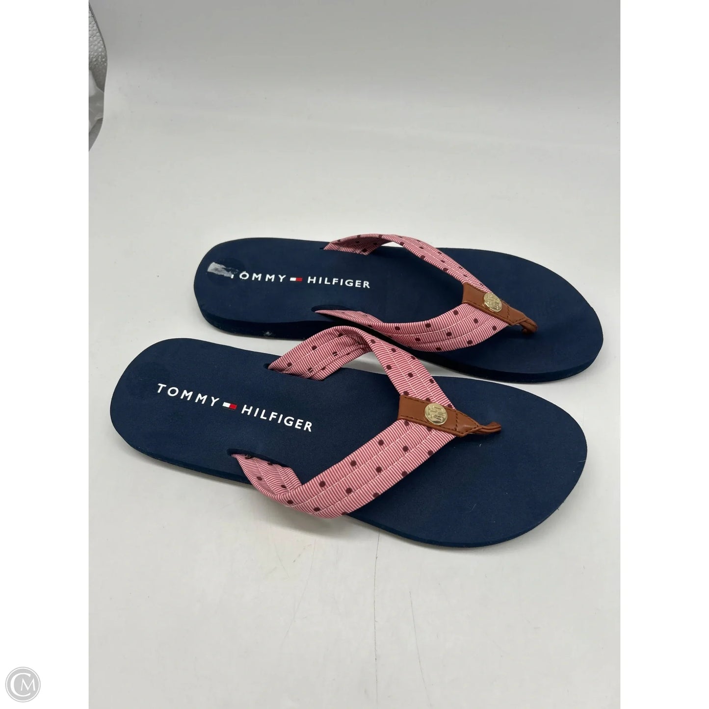 Sandals Flats By Tommy Hilfiger In Blue & Red, Size: 9