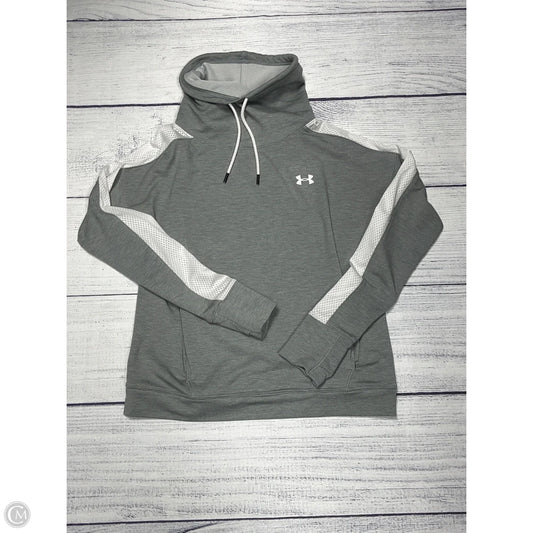 Sweatshirt Hoodie By Adidas In Grey, Size: M