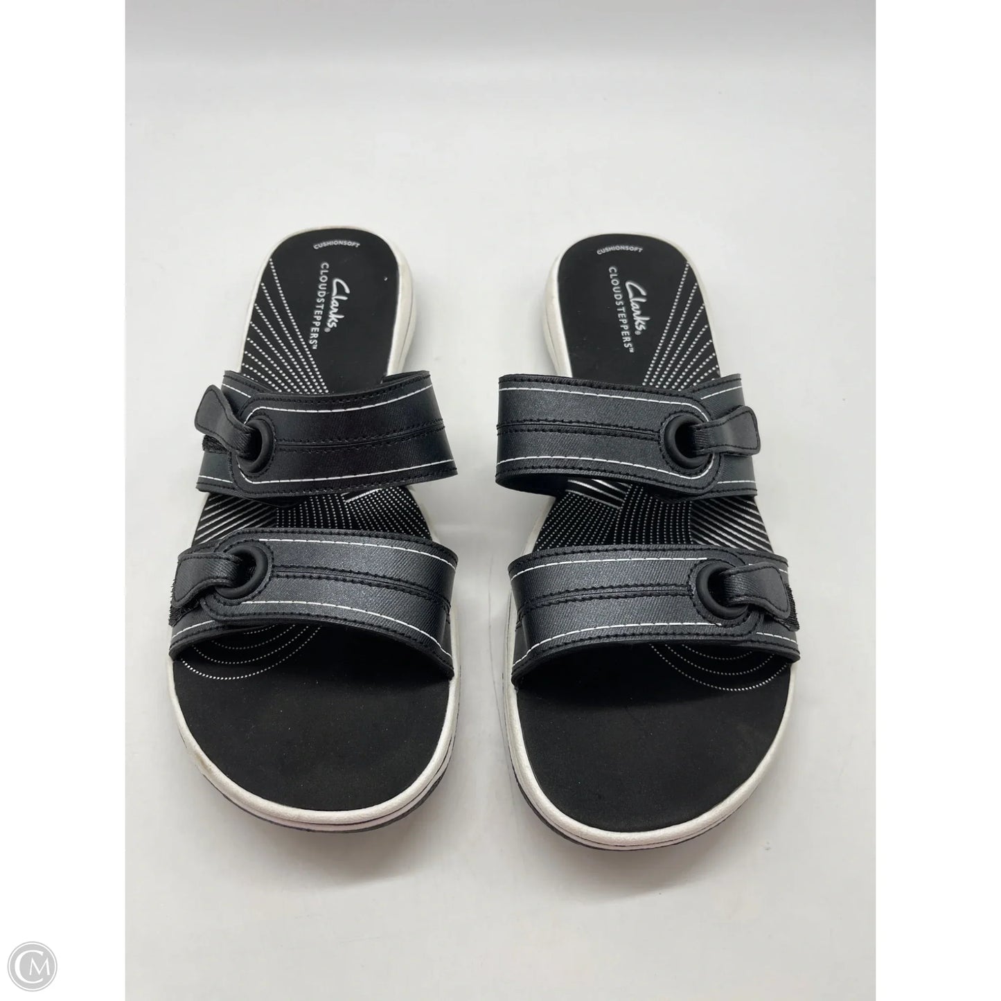 Sandals Flats By Clarks In Black, Size: 6.5