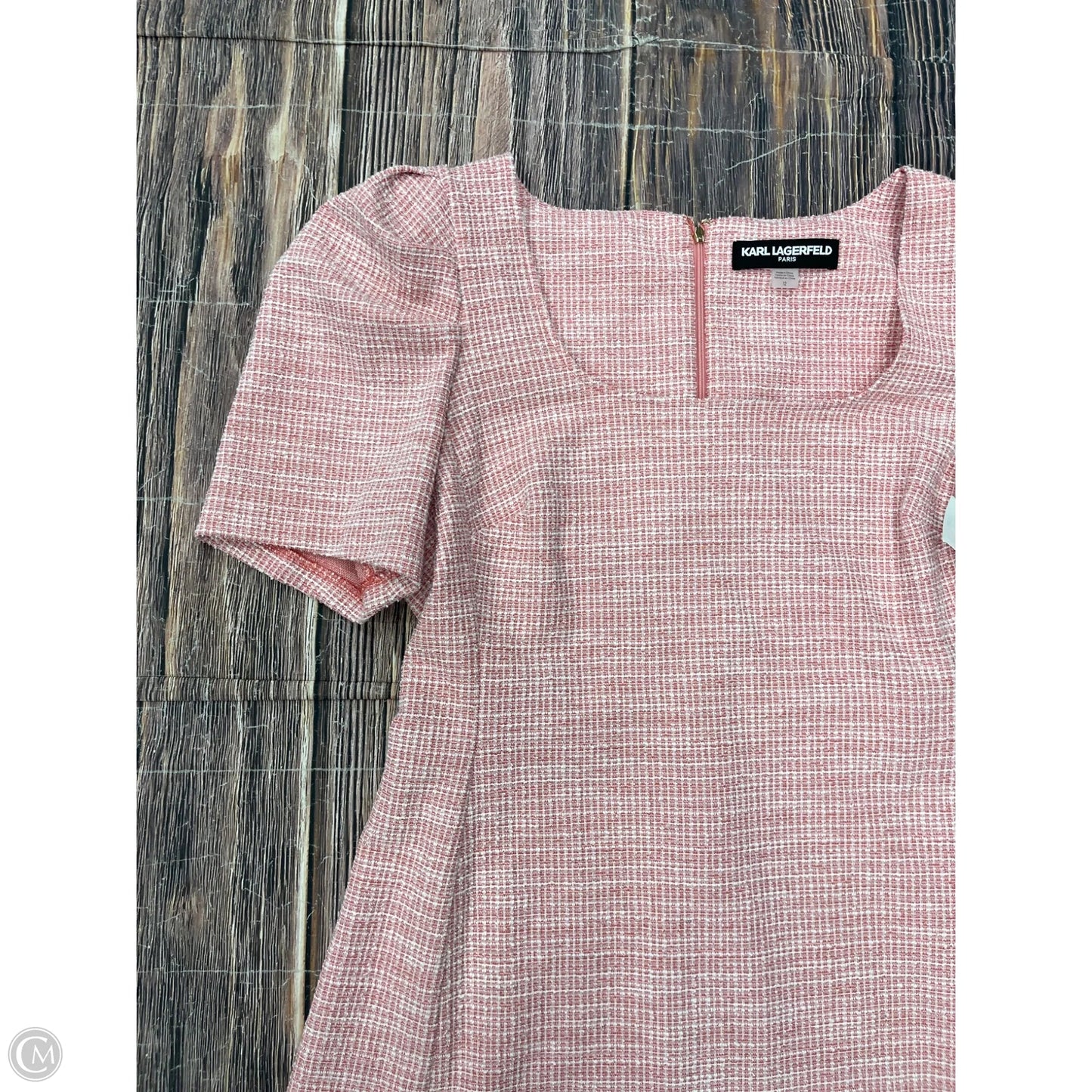 Dress Designer By Karl Lagerfeld In Pink, Size: 12