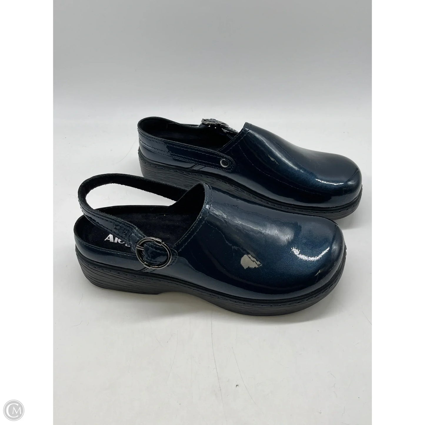 Shoes Heels Platform By Alegria In Blue, Size: 8