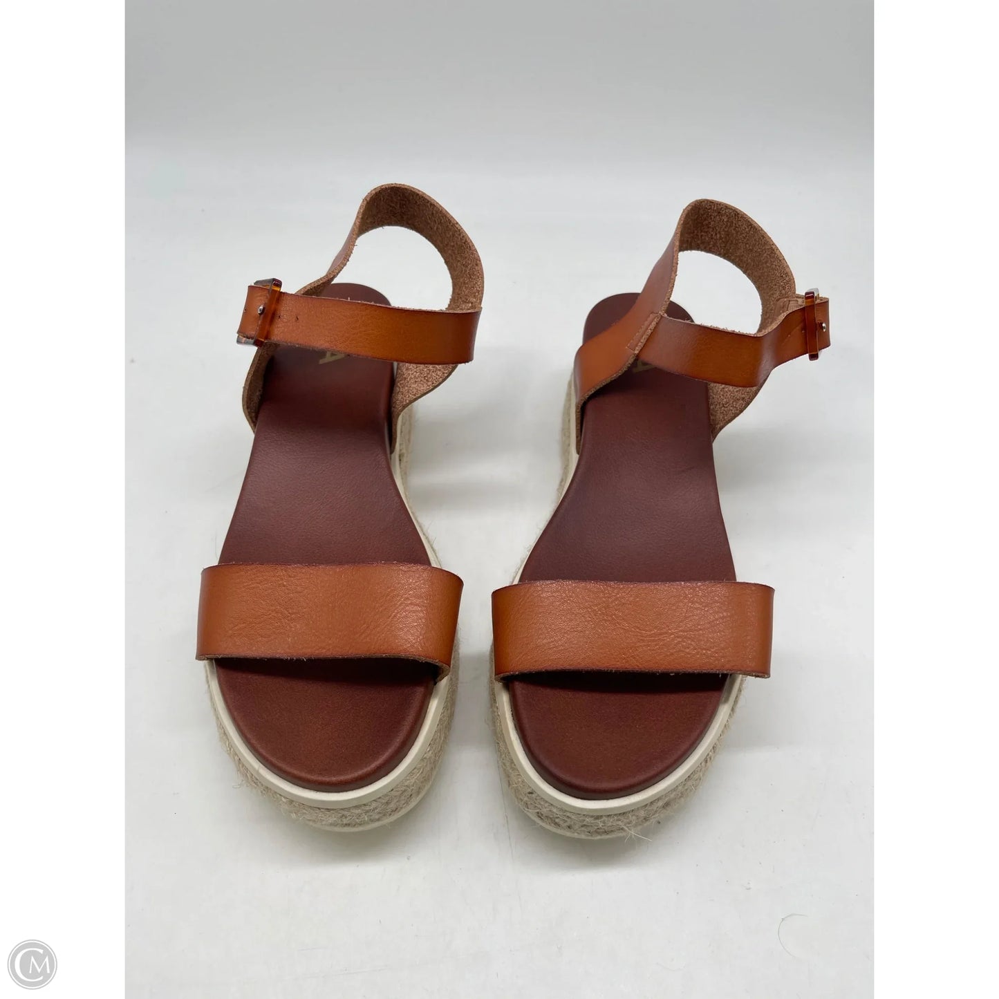 Sandals Heels Platform By Mia In Brown, Size: 8