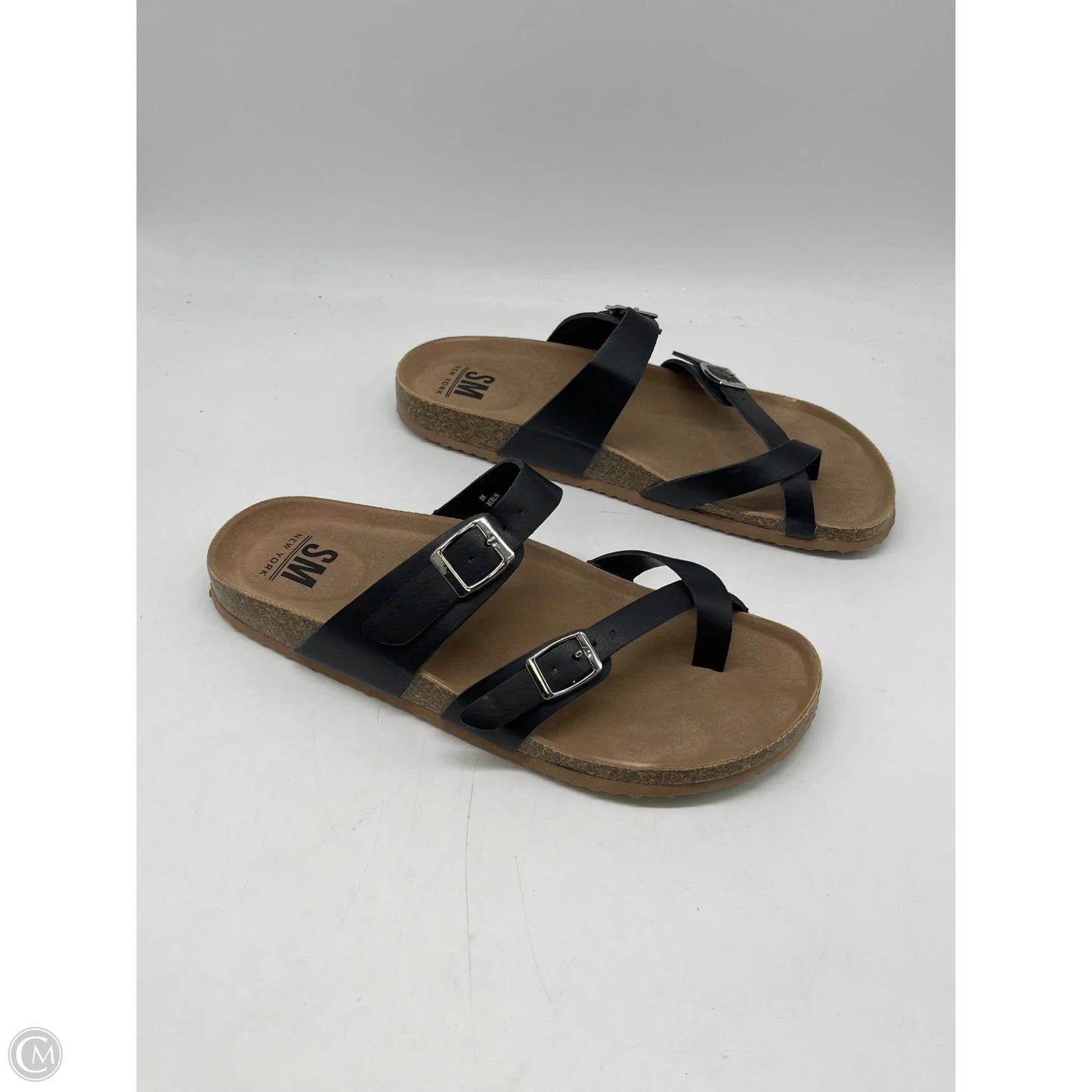 Sandals Flats By Steve Madden In Black, Size: 9