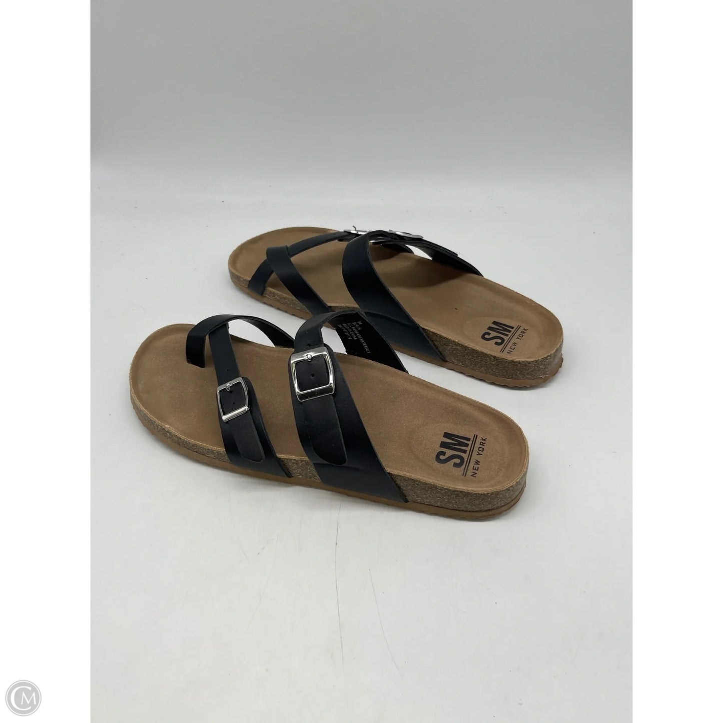Sandals Flats By Steve Madden In Black, Size: 9
