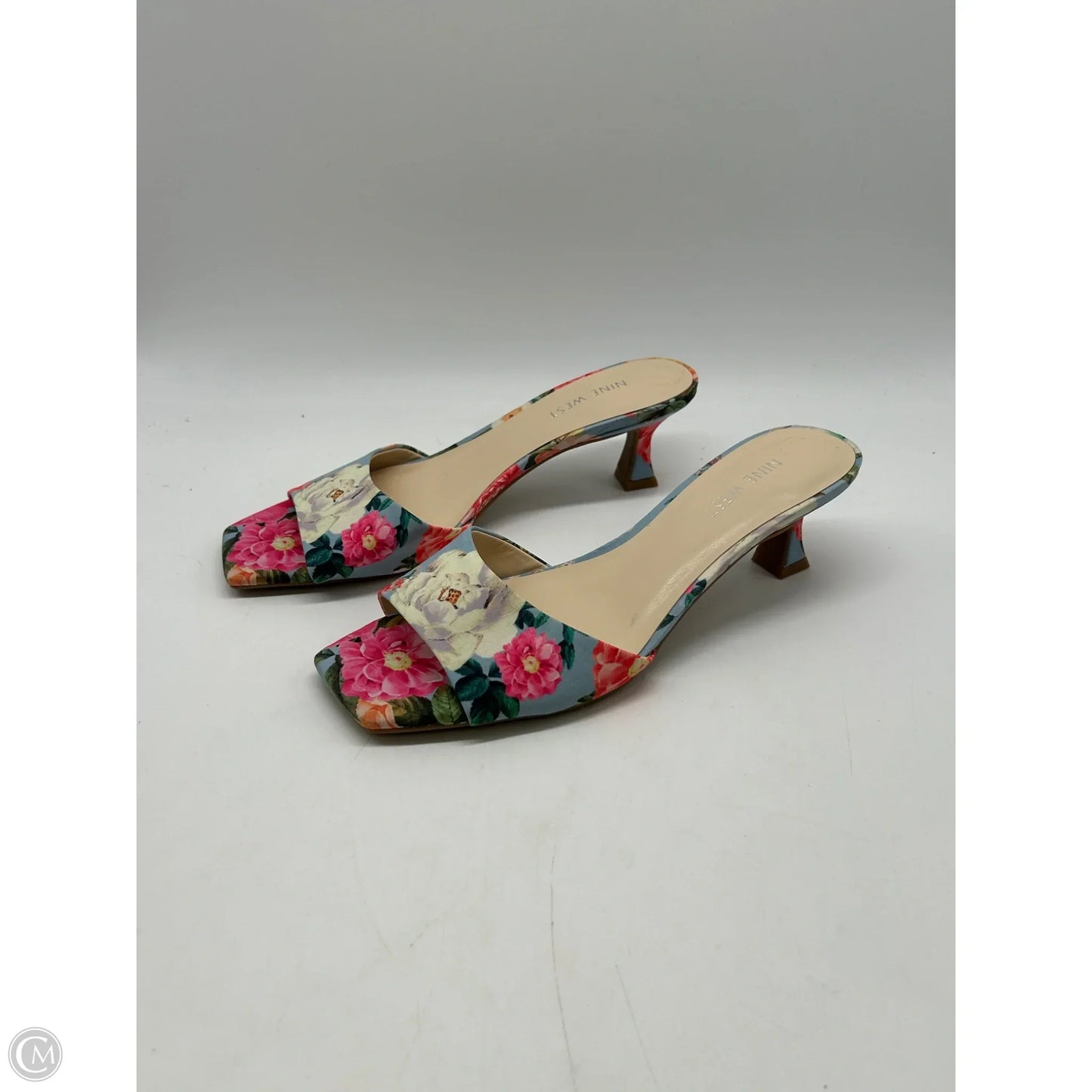 Shoes Heels Kitten By Nine West In Floral Print, Size: 8
