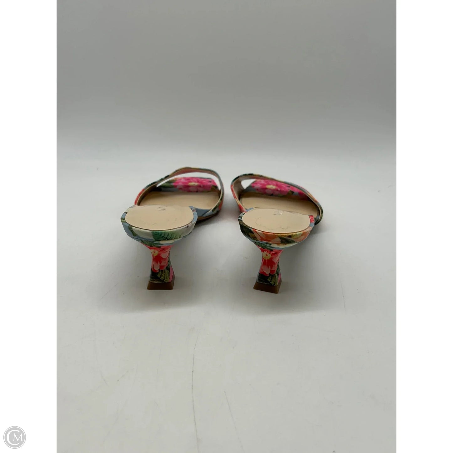 Shoes Heels Kitten By Nine West In Floral Print, Size: 8