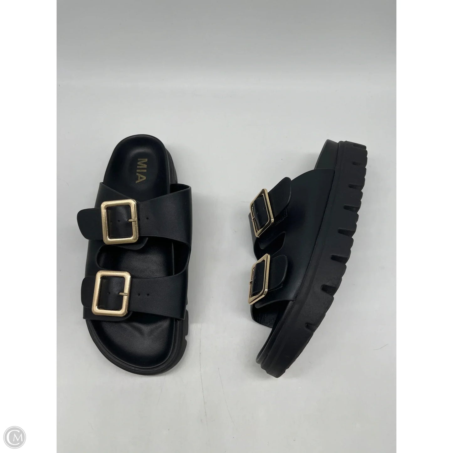 Sandals Flats By Mia In Black, Size: 8