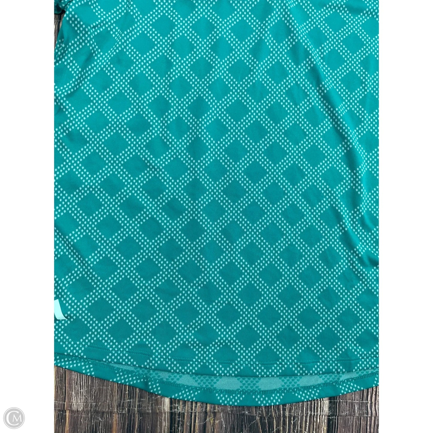 Athletic Top Short Sleeve By Adidas In Blue, Size: Xl