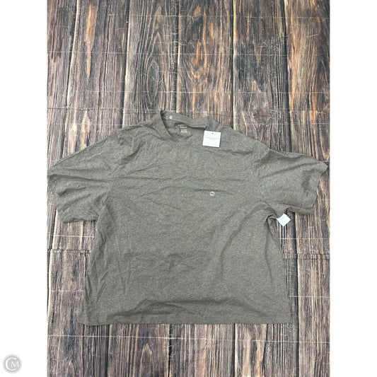 Top Short Sleeve Basic By American Eagle In Brown, Size: 1x