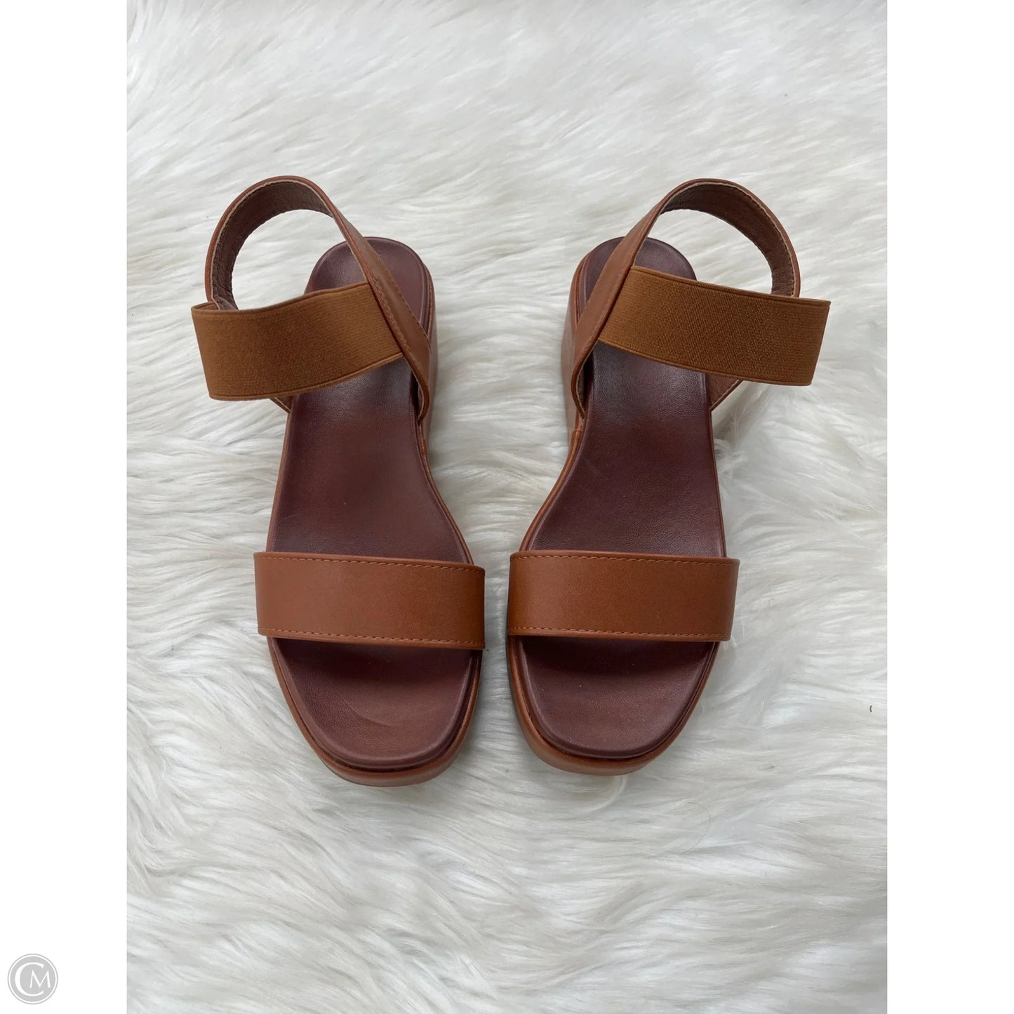 Sandals Heels Platform By Maurices In Brown, Size: 6.5