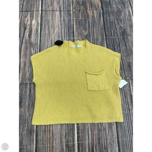 Sweater Short Sleeve By Free People In Yellow, Size: Xs