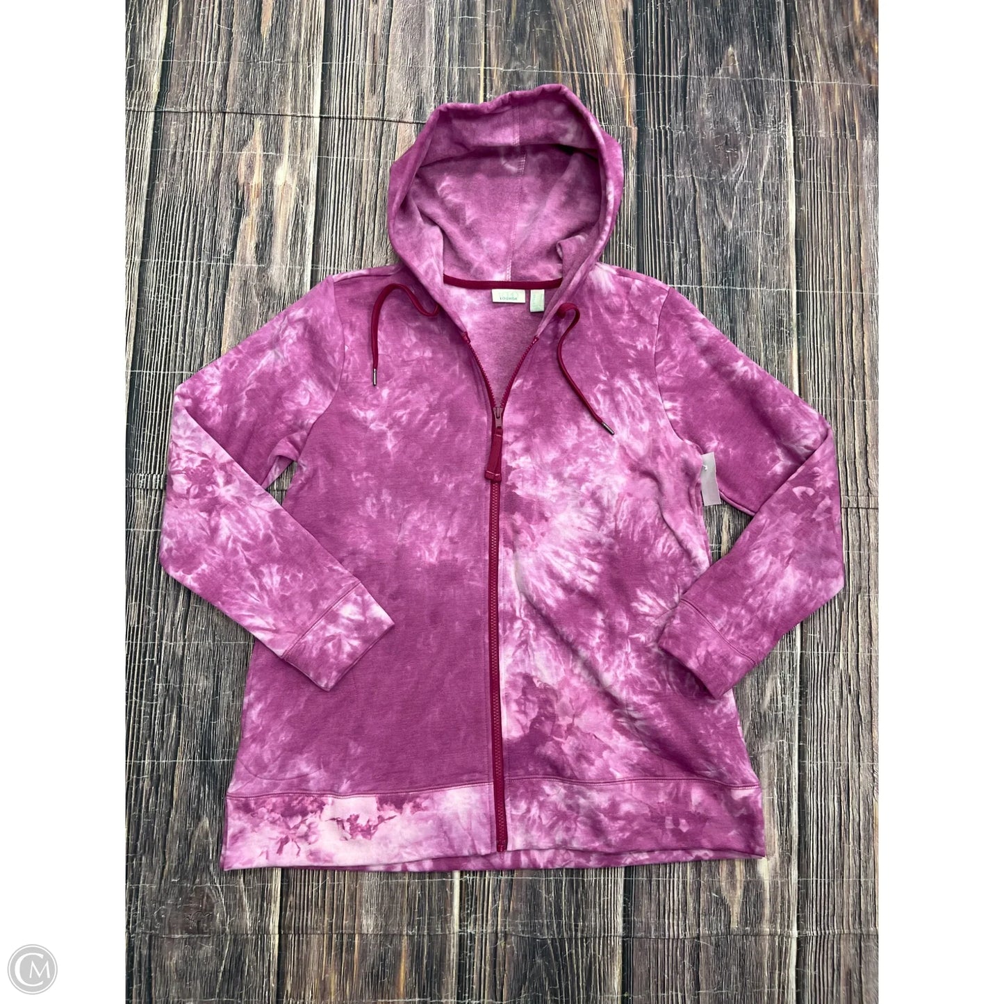 Sweatshirt Hoodie By Logo In Pink, Size: S