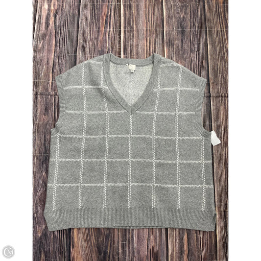 Vest Sweater By A New Day In Grey, Size: 2x